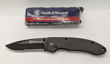 Smith & Wesson SW6000BS Combination Blade Drop Point Folding Pocket Knife