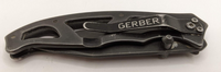 Gerber 89712169D Dark Gray Partially Serrated Skeletal Frame Lock w/Pocket Clip