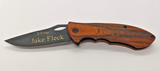 Elk Ridge ER-A159 Custom Design Engraved "JMF" Plain Edge Folding Pocket Knife