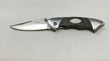 ESP K&R Stainless Rosfrei Folding Pocket Knife Liner Wood Inlay w/SS Bolsters