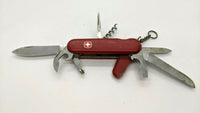 Vtg Wenger Delemont Skier 16937 Swiss Army Folding Pocket Knife Delux Skier Logo