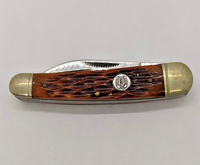 Rough Rider 440 Razor Steel Stockman Plain Edge Slip Joint Folding Pocket Knife