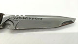 Wildsteer Fixed Blade Knife 4.5" Stainless Steel Z50Cd13 Tanto Full Tang Leather
