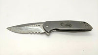 CRKT 3710 G.S.D. Folding Pocket Knife Combo Frame Stainless Steel Discontinued