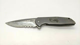 CRKT 3710 G.S.D. Folding Pocket Knife Combo Frame Stainless Steel Discontinued