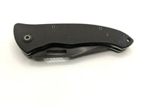 Huntshield Folding Pocket Knife Single Plain Edge Liner Lock Stainless Black G10