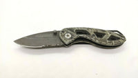 Guidesman Skeleton Folding Pocket Knife Combo Edge Liner Lock Camo Aluminum