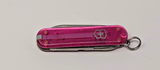 Victorinox Classic SD Transparent Pink SAK 58mm *No Logo* Toothpick Tweezers