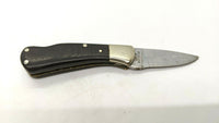 Vtg Khyber Japan 2726 Stainless Folding Pocket Knife 4 Pin Smooth Delrin Handle
