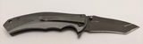 Guidesman 8Cr13MoV Gray Tanto Point Plain Blade 3.2 " w/Pocket Clip