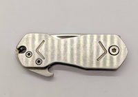 Bear Edge Stainless Steel KeyChain Frame Lock Bottle Opener Folding Pocket Knife