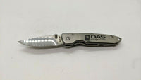 Maxam Stainless Steel Advertising Folding Pocket Knife Plain Satin Finish Frame