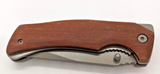 OzKurt All Wood Personalized Handle "Jacob Groomsman " Folding Pocket Knife