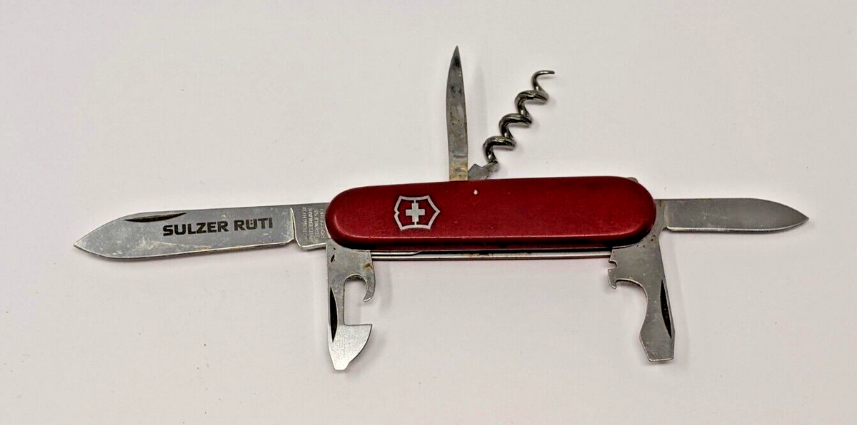 Victorinox Tourist *Sulzer Ruti * Swiss Army Knife Awl Corkscrew *No K