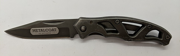 Metalcoat Frame Lock Plain Drop Point Blade Grey Color Folding Pocket Knife