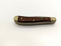 NRA-ILA Stone River 2-Blade Sm Trapper Folding Pocket Knife 3 Pin Wood Handle