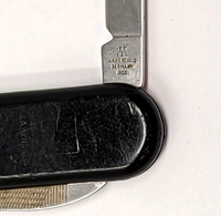 Zwilling & J.A. Henckels Black Pocket Knife Nail File Pen Blade Made in Germany