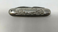 Vintage Imperial Prov RI USA Kamp King Folding Pocket Knife Camp Tool Aluminum