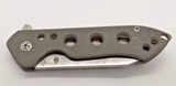 Kizer Guru S35VNKI3504K1 Matt Design Drop Point Frame Lock  Folding Pocket Knife