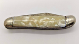 Vintage Jowika Republic Of Ireland Peanut Mother of Pearl Folding Pocket Knife