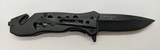 Albatross 440 Liner Lock Plain Drop Point Blade Black Color Folding Pocket Knife