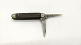 Vintage Brantford Cutlery Co USA 2 Blade Jack Folding Pocket Knife Bone Handle