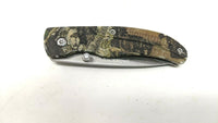 Browning Night Seeker Model 3715096 Folding Pocket Knife Plain Liner Lock Camo