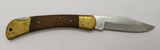 Winchester Lockback Plain Clip Point Blade Wood Handle Folding Pocket Knife
