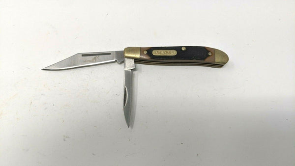 Mustang Fury #10351 Stockman Folding Pocket Knife 2 440 Stainless Steel Blades