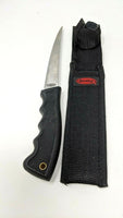 Berkley Fishing Filet Fixed Blade Knife 6" Stainless Steel Blade Black w/Sheath
