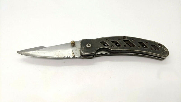 Carolina Brand Tactical Folding Pocket Knife Combo Edge Liner Lock Stainless Blk