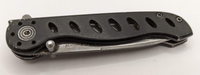 Vintage Gerber Drop Point Folding Pocket Knife 4660315AO Black Plain Edge