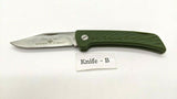 Vintage Official Boy Scouts Of America Folding Pocket Knife Lockback Green Plain