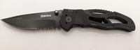 The Atomic Bear Partially Serrated Folding Pocket Knife G10 Handle Stainless