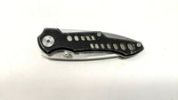Northwest Trail Folding Pocket Knife Combo Edge Liner Lock Blk/Silver Stainless