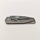 Unbranded Drop Point Plain Edge Black Handle Slip Joint Folding Pocket Knife