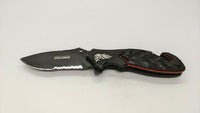 Tac-Force Tactical Folding Pocket Knife High Carbon Steel Combo Edge Liner Lock