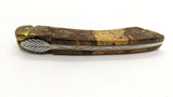 Vtg Le Petit Correze 8cm Stainless Steel Blade Folding Pocket Knife Walnut Wood