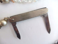 Imperial USA 2Blade Folding Knife w/ Bracelet Chain