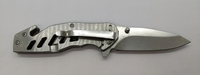 Mossy Oak Frame Lock Plain Clip Point Blade Silver Color Folding Pocket Knife