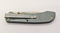 Winchester Drop Point Plain Edge Liner Lock Metallic Gray Folding Pocket Knife