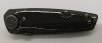 Unbranded Liner Lock Combination Drop Point Blade Grey Folding Pocket Knife