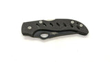 UZI UZK-F015-BK Black Shaddow Folding Pocket Knife Combo Edge Lockback G10 Black