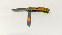 Steel Warrior Mini Trapper Folding Pocket Knife 440 Stainless Delrin **See Note*