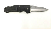 Frost Cutlery Folding Pocket Knife Lockback Combo Textured Nylon Marine Corps II