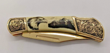 American Mint 10th Anniversary Edition Bald Eagle Plain Edge Folding Pocket Knif