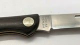 Melitta Tak Fututa AUS-8A Stainless Folding Pocket Knife Plain Hawkbill Wood