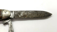 Vtg Camillus Cutlery Co Camillus NY USA Boy Scouts Pocket Knife Bone Stag Sword