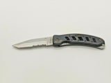 Barracuda Rostfrei Stainless Folding Pocket Knife Combo Edge Tanto Liner Lock SS