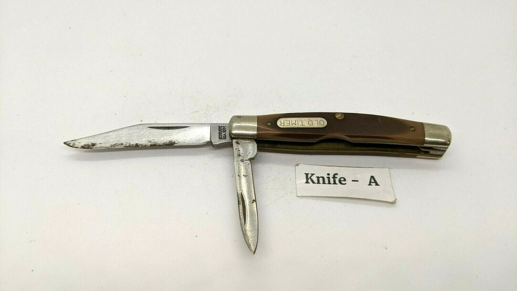 Schrade Old Timer 159OT Electrician's Knife Sawcut Handle with Shackle